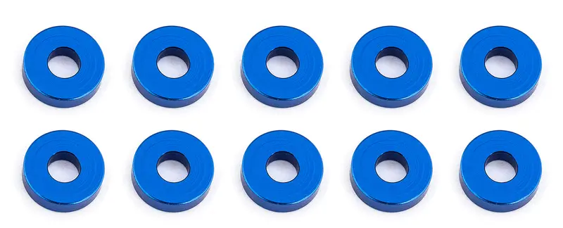 Team Associated Ass31386 Blue Anodized Aluminum Bulkhead Washers – 7.8×2.0Mm 1