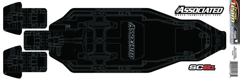 Team Associated Sc6.2/Sc6.1 Ft Chassis Protection Sheet – Printed Protective Cover, Ass71133 1
