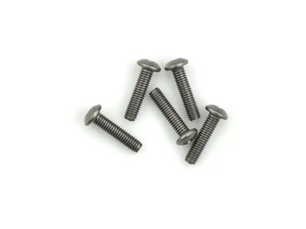 Team Zombie Titanium M3 Allen Round-Head Screws – Grade 5, 5-Piece Set 1