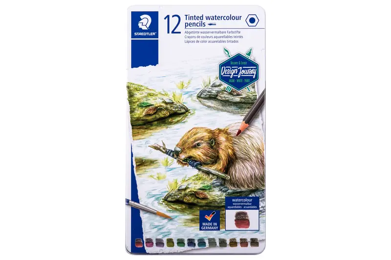 Tinted Graphite Pencil Set – 12-Shade Artistic Drawing Kit 1