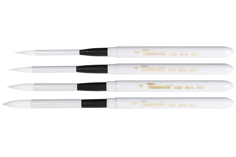 Tintoretto Velvet-Tip Travel Brush – Synthetic Fine-Art Brush 5