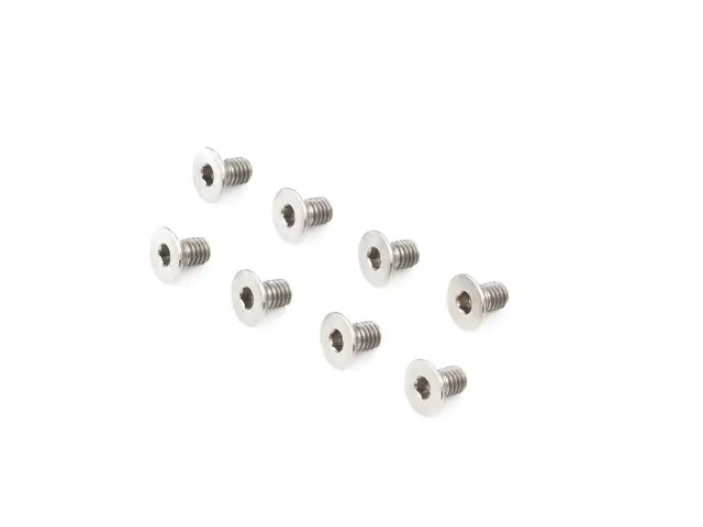 Titanium M3×5Mm Flat Head Machine Screw – Pack Of 8 1
