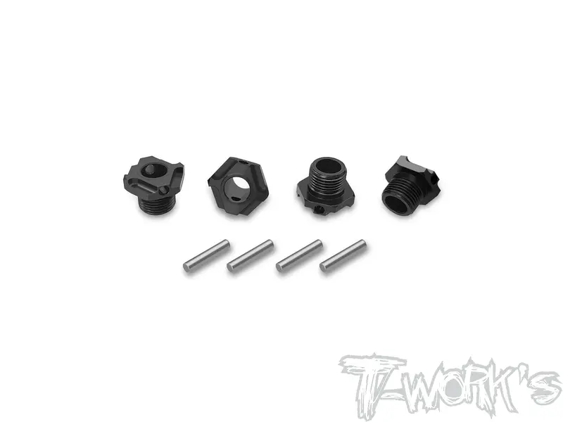To-245-B4.1 Lightweight Black Anodized 7075-T6 Aluminum Wheel Hubs For Team Associated Rc8 B4.1 & B4.1E (4-Pack) 1
