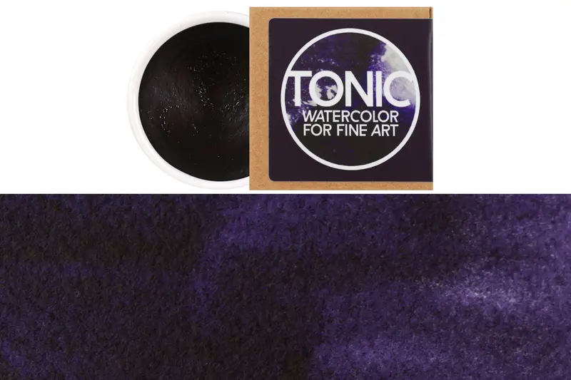 Tonic Dioxazine Violet Watercolor – #265 Porcelain Pan Format 1