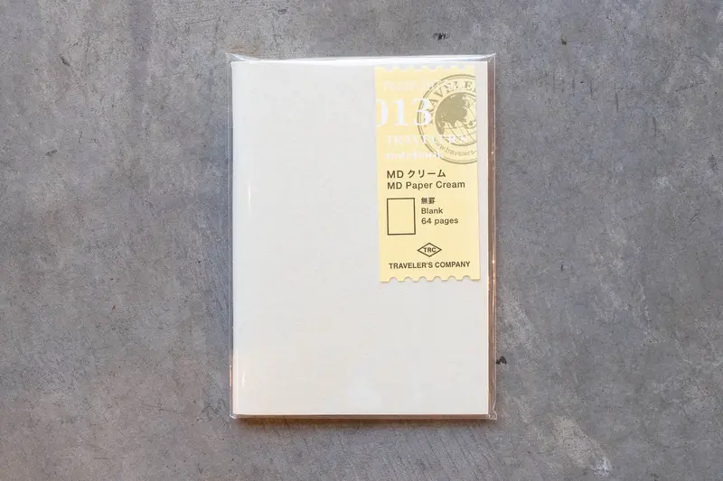 Traveler’S Notebook Passport-Size Refill #013 – Cream-Colored Md Paper 1