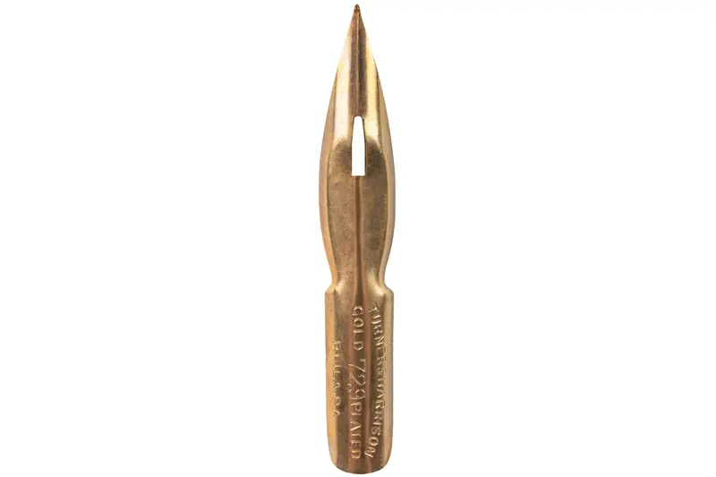 Turner & Harrison #729 Vintage Gold-Plated Calligraphy Pen 1