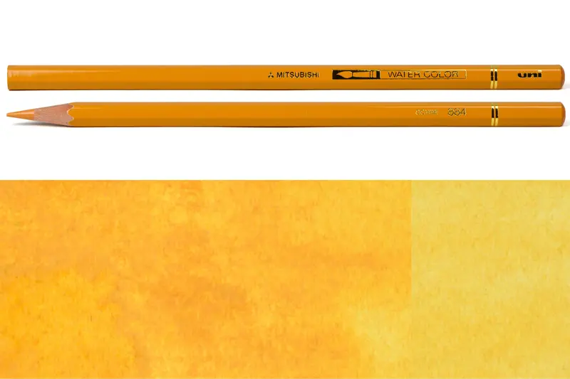 Uni Watercolor Pencil In Yellow Ochre (#884) 1