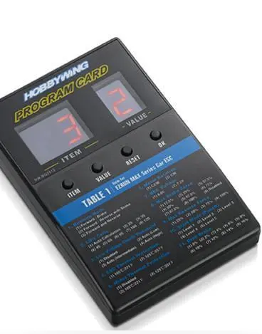 Universal Led Program Card For Rc Electronic Speed Controllers 1