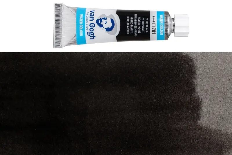 Van Gogh Watercolor Tube – #701 Ivory Black (10 Ml) 1