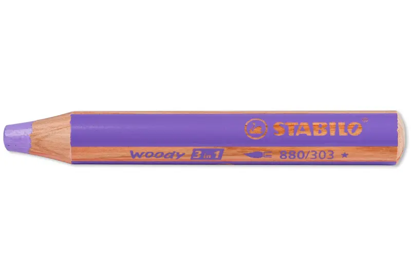 Woody 3-In-1 Colored Pencil In Subtle Pastel Lilac (#303) 1