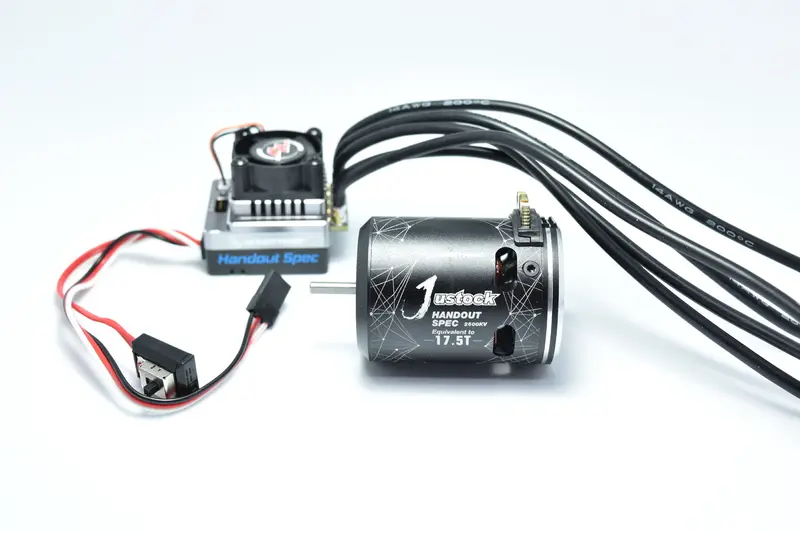 Xr10 Justock Brushless Esc And 17.5T Sensored Motor Combo 1