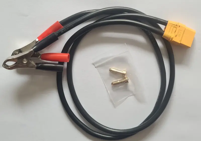 Xt90 Female To Alligator Clip Charging Lead – 550Mm Heavy-Duty Cable 1