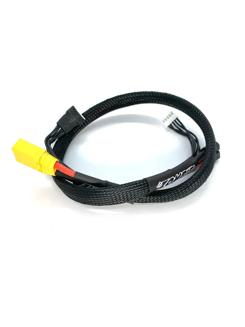 Xt90 Male To Xt60 Female 4S Charging Cable — Black Insulated, 600Mm 1