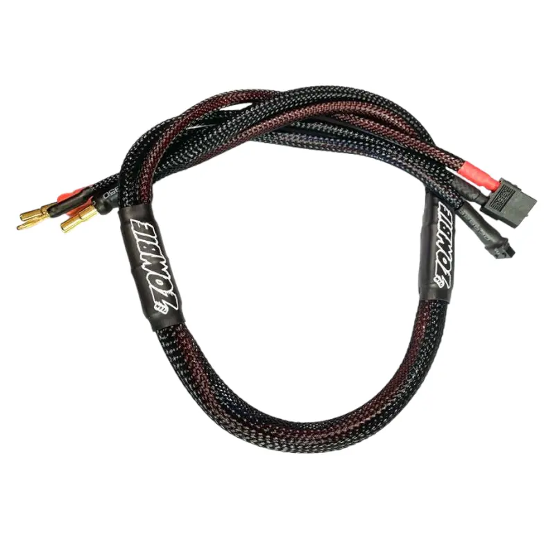 Zombie Xt60 Balance Charging Cable – 600Mm, All-Black, With 4Mm/5Mm Plugs 1