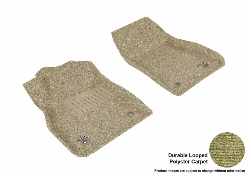 3D Maxpider Classic Tan Front Floor Mat – Single-Piece Digitalfit Design (L1Ch06312202) 1