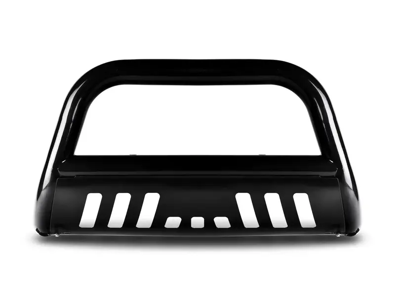 Armordillo 7144866 Bull Bar For 2005–2007 Nissan Pathfinder – Black Steel With Skid Plate 1