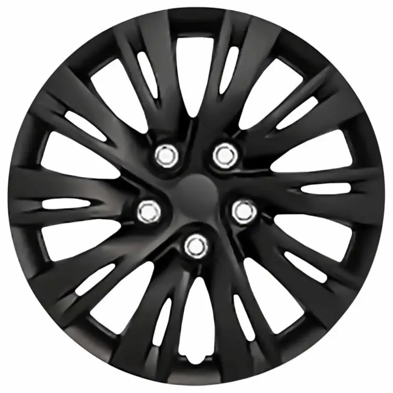 Coast To Coast Iwc103715Blk 15-Inch Gloss Black 10-Spoke Plastic Wheel Set (4-Pack) 1