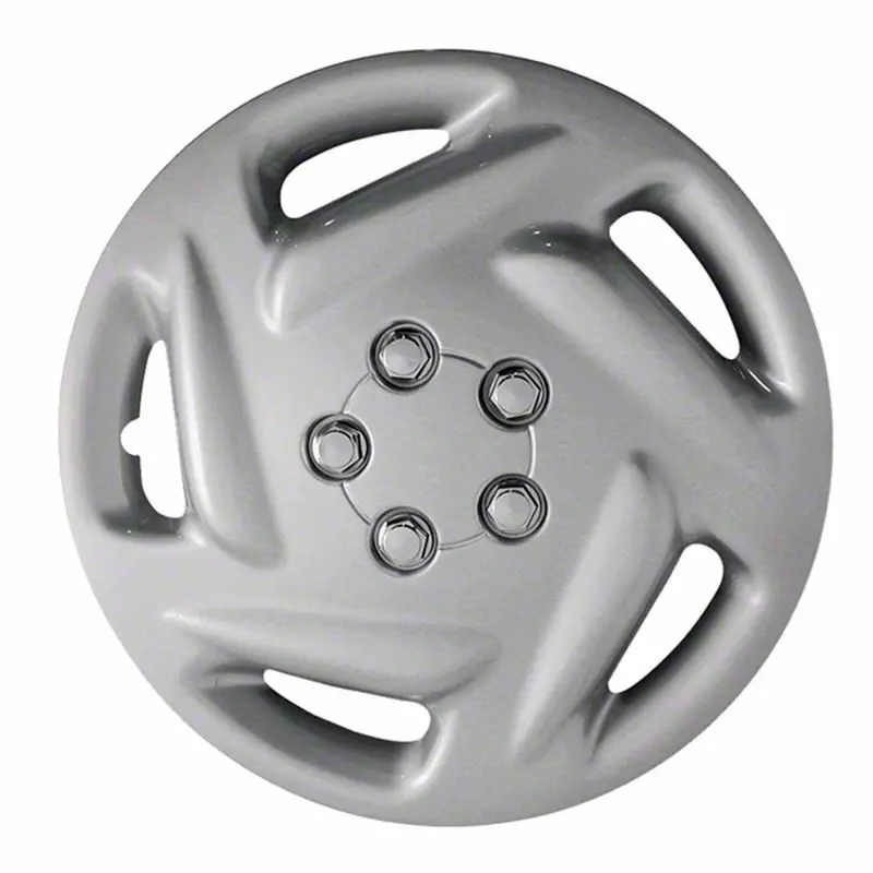 Coast To Coast Iwc20315S 15-Inch 5-Slot Silver Plastic Wheel Center Cap Set (4-Pack) 1