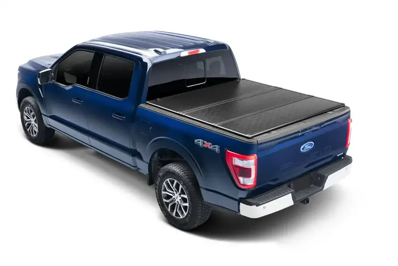 Enthuze T-Series Hard Folding Tonneau Cover – Premium Aluminum Panels With Secure Latching 1