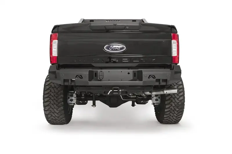Fab Fours Premium Rear Bumper – Two-Stage Black Powder Coat With Integrated Sensor Cutouts (Fs17-W4151-1) 1