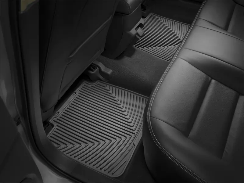 Weathertech W570 All-Weather Black Front Floor Mats – Custom Trim Fit 1